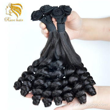 Wholesale Super Double Drawn FUNMI Hair Extensions,Cheap Super Fumi Curl 100% Human Hair Weft Weave Double Drawn Weave In Niger